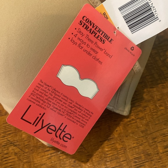NWT Lilyette Convertible strapless bra. Size 38DD - Picture 8 of 8